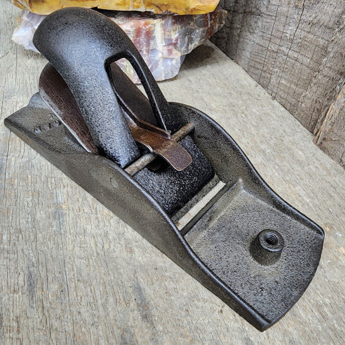 Vintage American Boy Small Cast Iron Block Plane Woodworking Tool 6 1/2 Inch