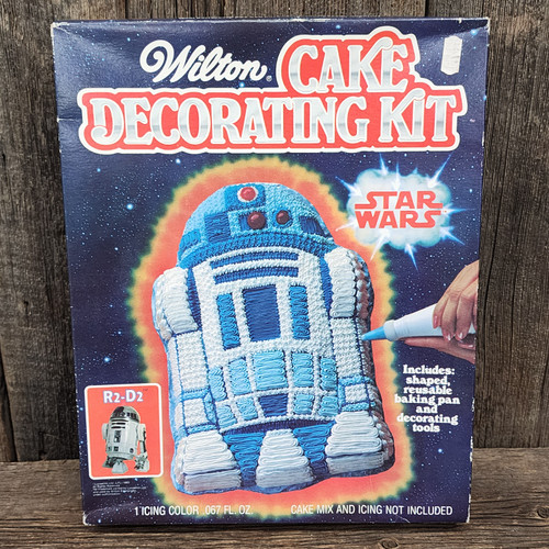 1983 Vintage NOS Star Wars R2-D2 Robot Wilton Cake Decorating Kit w/ Pan Sealed