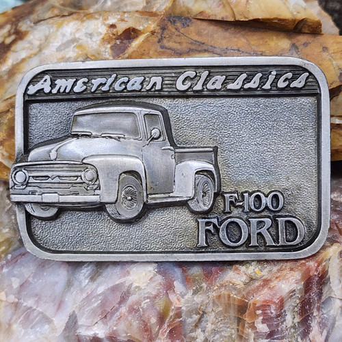 Vintage Ford F-100 Pickup Truck American Classics Belt Buckle Buckles of America
