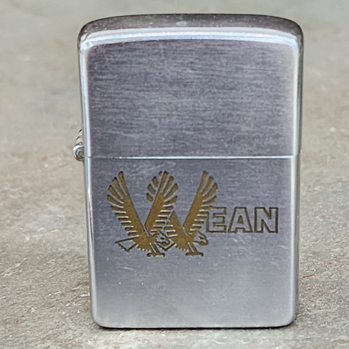 1958 Vintage Wean Engineering Company Logo Zippo Cigarette Lighter Warren OH