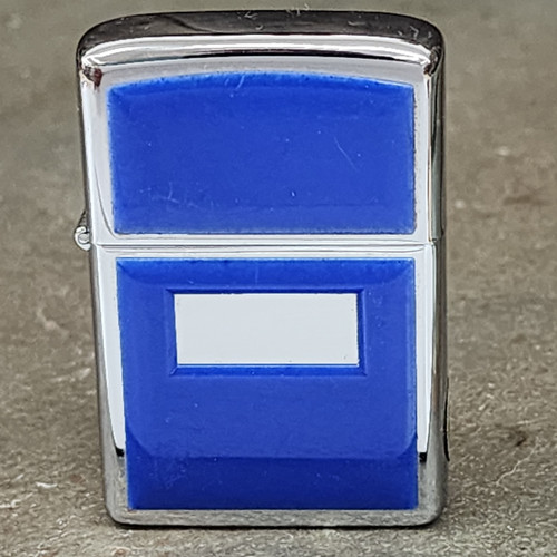 1978 Zippo Ultralite Royal Blue Regular Cigarette Lighter Acrylic Nice Vintage