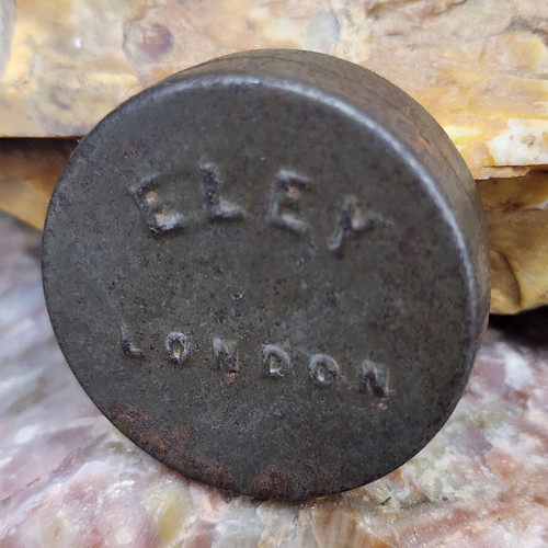 Antique Civil War Era Eley Tin Percussion Caps Ammo Tin London Advertising Box