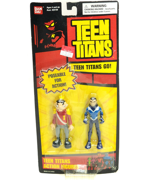 2004 Vintage NOS Teen Titans Poseable Action Figure Toy Set Aqualad Puppet King