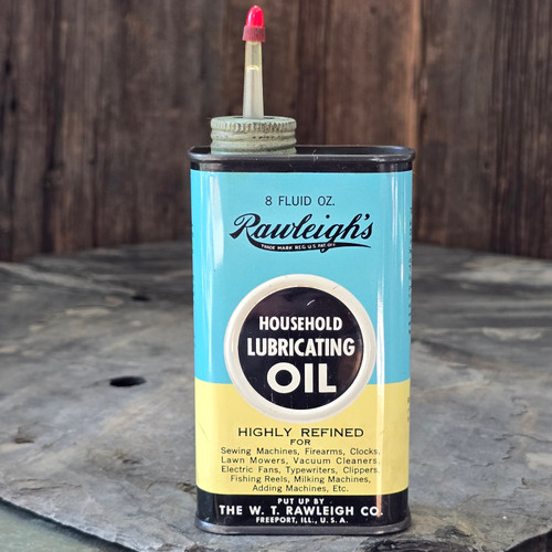 Nice Rawleigh's Household Lubricating Oil 8 oz. Can w/ Contents Advertising Tin Nice Rawleigh's Household Lubricating Oil 8 oz. Can w/ Contents Advertising Tin