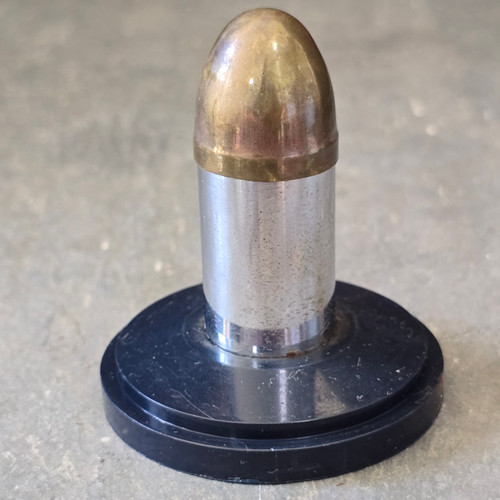 Vintage Unfired Bullet Shaped Table Cigarette Lighter Ammo Shell Figural Lighter