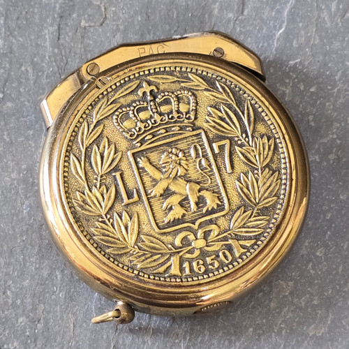 Vintage PAC Pacton Cigarette Lighter L7 1650 Faux Coin Japan Cigarette Lighter