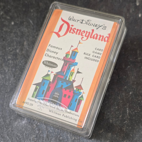 1964 Whitman Disneyland NOS Sealed Walt Disney Playing Cards Game Card Deck Case