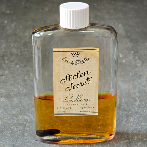 Stolen Secret Eau de Toilette Lundborg Perfume Scent Bottle Glass Partially Full