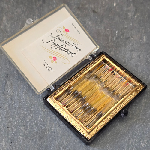 Vintage NOS Deluxe Purs Pak Perfume Nips Sample Vials in Box Scent Ampules