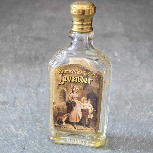 Vintage Yardley's Old English Lavender Miniature Glass Perfume Scent Bottle