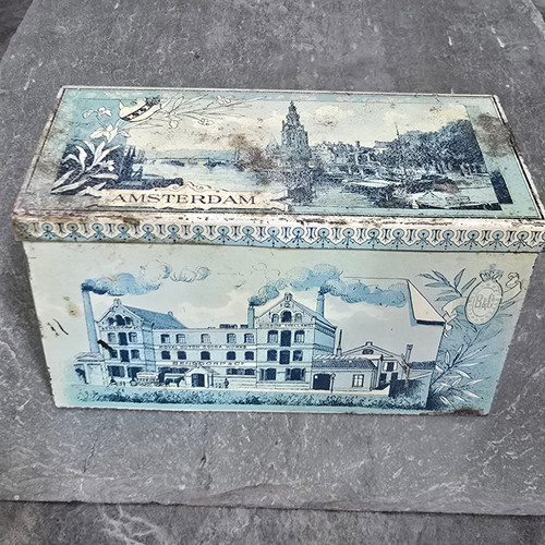 Bensdorp's Chocolates Antique Bensdorp & Co. Cocoa Candy Advertising Tin Box