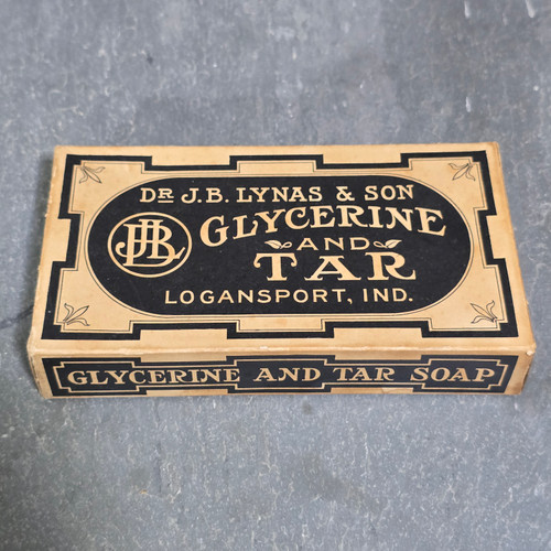 Dr. J.B. Lynas & Son Glycerine and Tar Soap Paper Advertising Original Box