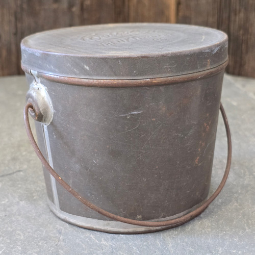 Antique Cottolene Embossed Advertising Lard Tin Bucket Can N.K. Fairbank Co.