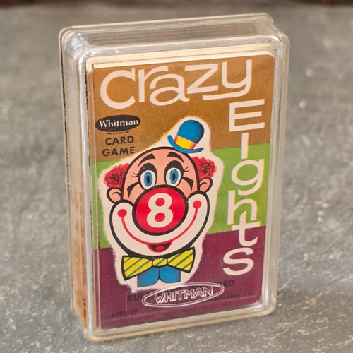 Crazy Eights Vintage NOS Children's Card Game Whitman 1950's Playing Cards Deck