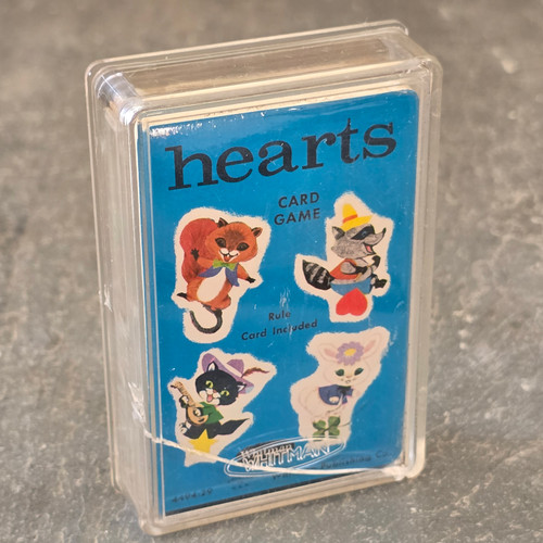 NOS Hearts Vintage Whitman Children's Card Game in Box NIP Playing Cards Deck NOS Hearts Vintage Whitman Children's Card Game in Box NIP Playing Cards Deck