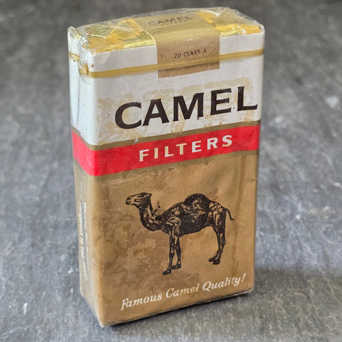 NOS Vintage Sealed Camel Filters Cigarettes Soft Pack R.J. Reynolds Full Collectible Cigarette Pack
