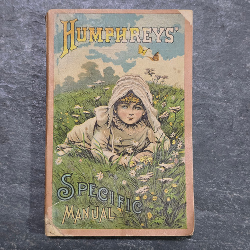 1889 Humphrey's Specific Manual Antique Victorian Trade Card Type Medicine Book