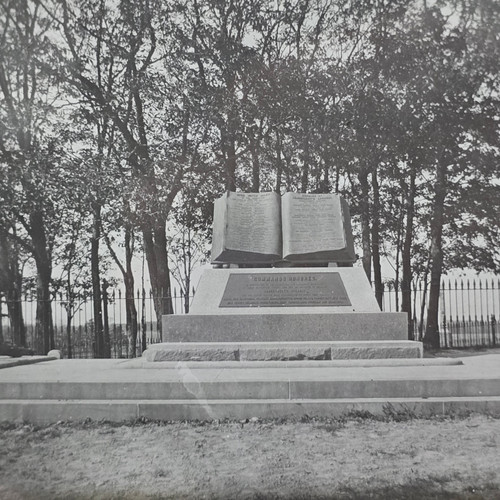 High Water Mark Monument Magic Lantern Glass Slide Photo Civil War Gettysburg PA