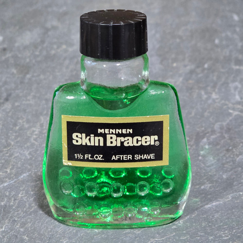 Vintage Retro Mennen Skin Bracer After Shave 1 1/2 oz. NOS Glass Scent Bottle