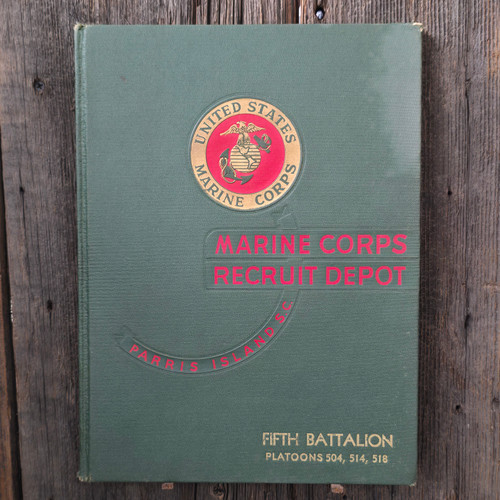 1966 Marine Corps Recruit Yearbook Parris Island SC 5th Battalion 504 514 518
