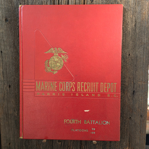 1954 Marine Corps Recruit Depot Yearbook Parris Island SC Platoon 99 105 4th Bat
