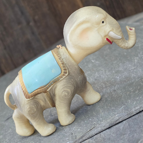 Vintage Celluloid Elephant Nodder Bobblehead Toy Figurine GOP Occupied Japan
