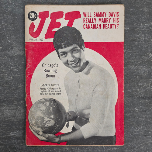 Jet Magazine - January 28, 1960 Vintage Back Issue LaDoris Foster Bowling