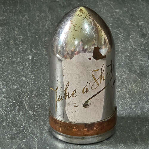 Vintage Art Deco Bullet Artillery Shell Take a Shot Nested Jiggers Germany Case
