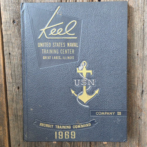 1969 The Keel USN Great Lakes Recruit Training Yearbook Company 133 Navy Vietnam