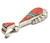 Vintage Sterling Silver Teardrop Shaped Pendant Goldstone Gems Native American