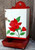 Shabby Vintage Mid-Century Tin Wall Mount Kitchen Match Holder Match Box Rose