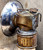 Antique Justrite Streamlined Brass Coal Miner's Carbide Light Mining Lamp Mine