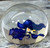 Vintage Tarax Infinity Lucite Paperweight Acrylic Encased Purple Flower Canada