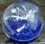 Antique Unsigned Masonic Logo Symbol Masons Glass Paperweight Controlled Bubbles
