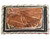 Vintage Retro Belt Buckle Simulated Marble Slab Stone w/ Bamboo Shaped Border