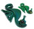 Pair of Cool Retro Mid-Century 1960's Era Lucite Seahorse Wall Decorations Art