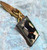 Vintage Art Deco Gold Tone Cufflinks w/ Reverse Painted Scotty Dog Tops Scottie