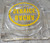 Vintage Clear Glass Bacha Service Advertising Ashtray ACL Label