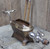 Antique Gas Curling Iron Heater Burner Stand Warmer with Curler Iron Tool Holder