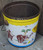 Shabby Vintage Shedd's Peanut Butter Advertising Tin Bucket Can w/ Elves Gnomes