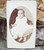 Antique CdV Photograph of Baby in Christening Dress with 3 Feet & Hidden Mother