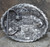 1993 Vintage Ege Screaming Eagle Head Pewter Tone Belt Buckle Rope Twist Border