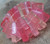 Big Chunky Retro Vintage Pink Lucite Stretch Bracelet Acrylic Triangle Links