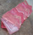 Big Chunky Retro Vintage Pink Lucite Stretch Bracelet Acrylic Triangle Links