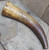 Antique Handmade Real Cow Bull Powder Horn Flask Gunpowder Holder Carrier
