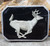 Vintage Handmade Pewter Belt Buckle Running Whitetail Buck Deer by Bill Callahan