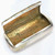 Antique Alpaca Snuff Box Tobacco Box Engraved Designs on Hinged Lid Dated 1924
