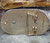 Vintage Chrome Western Style Oval Belt Buckle with Polished Agate Cabochon