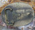 Vintage Brass Belt Buckle Rider Giving Horse Drink from His Stetson Cowboy Hat