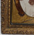 Pair Antique Victorian Gilt Gesso Photo Frames Couple Thick Glass Abalone Mattte
